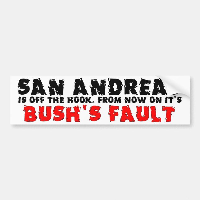 Adesivo Para Carro A falha de Bush (Frente)