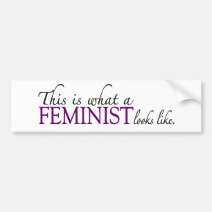 Adesivo Para Carro A feminista olha o gosto