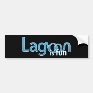 Adesivo Para Carro A lagoa é logotipo do divertimento