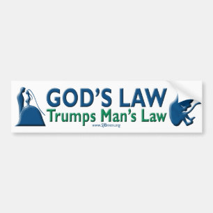 Adesivo Para Carro A lei do homem dos trunfos da lei do deus