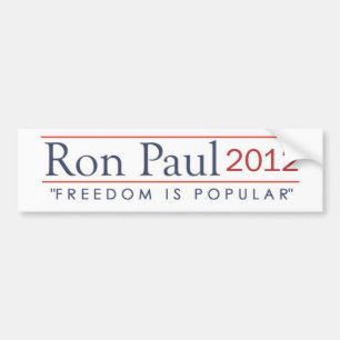 Adesivo Para Carro A liberdade 2012 de Ron Paul é popular