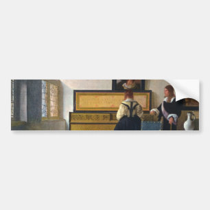 Adesivo Para Carro A lição de música de Johannes Vermeer (circa166