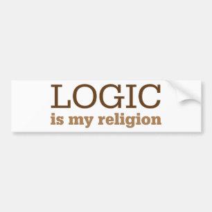 Adesivo Para Carro A lógica é minha religião