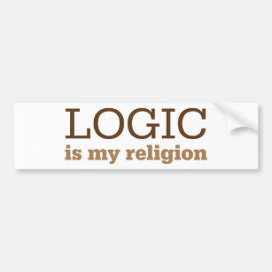 Adesivo Para Carro A lógica é minha religião
