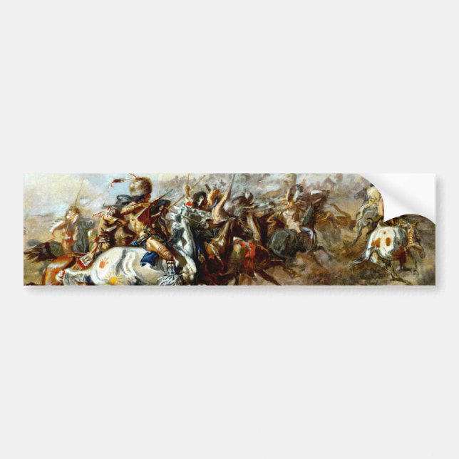 Adesivo Para Carro A luta de Custer (Frente)