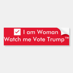 Adesivo Para Carro a mulher do am do ✔️I… olha-me votar Trump™