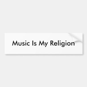 Adesivo Para Carro A música é meu autocolante no vidro traseiro da