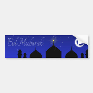 Adesivo Para Carro A noite de Eid Mubarak Stars a mesquita