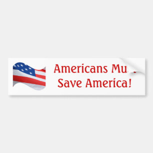 Adesivo Para Carro A onda da bandeira, americanos deve salvar