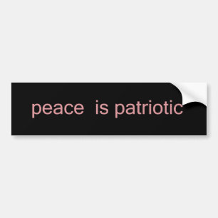 Adesivo Para Carro A paz é patriótica