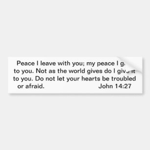 Adesivo Para Carro A paz seja com você