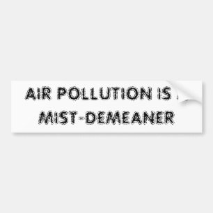 ADESIVO PARA CARRO A POLUIÇÃO DO AR É UM MIST-DEMEANER