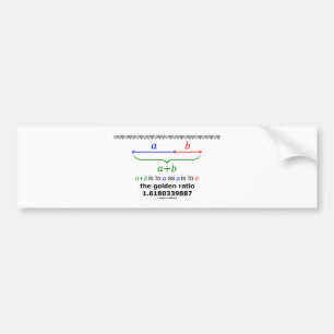 Adesivo Para Carro A relação dourada (matemática 1,6180339887)