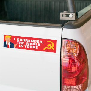 Adesivo Para Carro A rendição de Trump ao mundo tem graça política