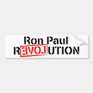 Adesivo Para Carro A revolução de Ron Paul continua