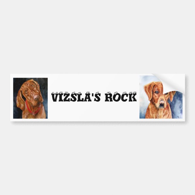 Adesivo Para Carro A ROCHA de VIZSLA, autocolante no vidro traseiro (Frente)