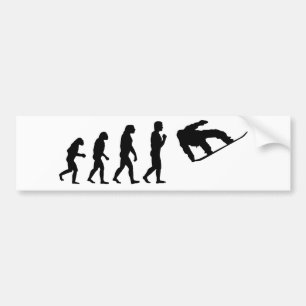 Adesivo Para Carro A snowboarding da evolução