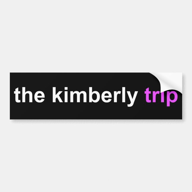 Adesivo Para Carro a viagem de kimberly (Frente)