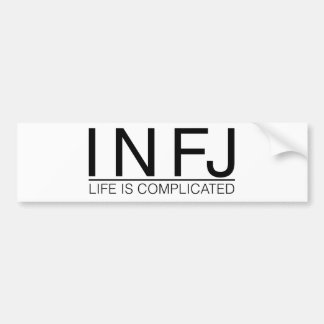 Adesivo Para Carro A vida de INFJ é complicada