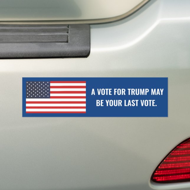 ADESIVO PARA CARRO A VOTAÇÃO PARA A TRUMP PODE SER A VOTAÇÃO FINAL (No carro)