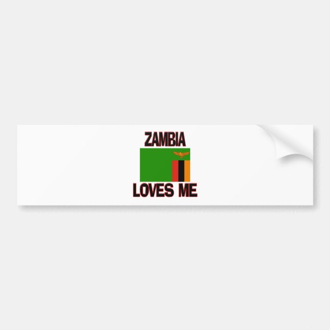 Adesivo Para Carro A Zâmbia ama-me (Frente)