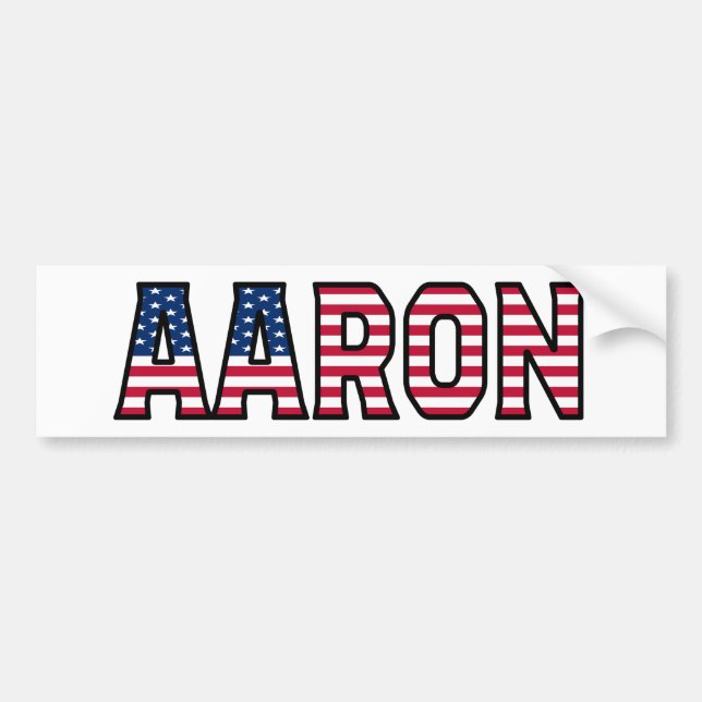 Adesivo Para Carro Aaron Name Vorname USA Aufkleber Sticker Auto (Frente)