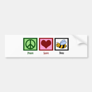 Adesivo Para Carro Abelhas do amor da paz