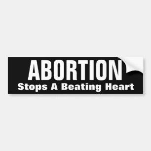 Adesivo Para Carro ABORTO, coração batendo das paradas A
