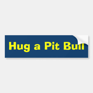 Adesivo Para Carro Abrace um pitbull