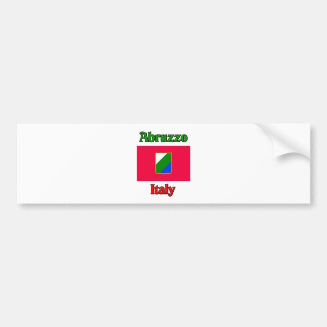 Adesivo Para Carro Abruzzo Italia (Frente)