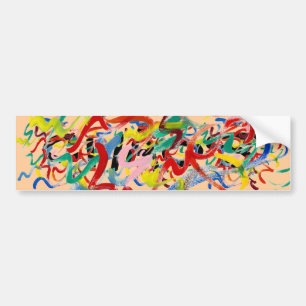 Adesivo Para Carro Abstrato Art Bumper Sticker