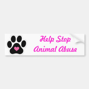 Adesivo Para Carro Abuso animal