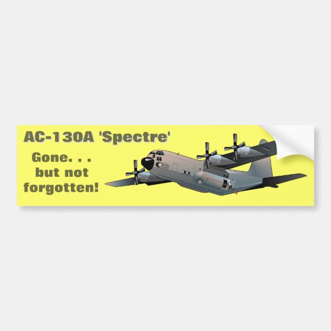 Adesivo Para Carro AC-130A "Espectro" (Frente)