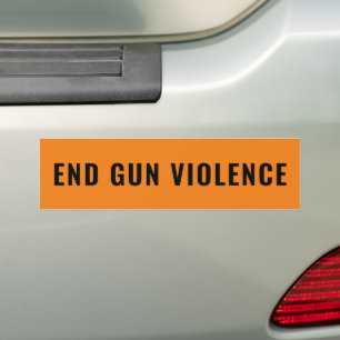 Adesivo Para Carro Acabar com a violência contra as armas, cor de lar