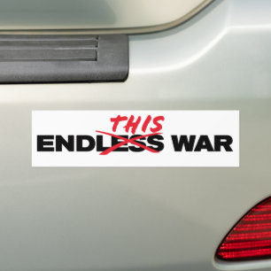 Adesivo Para Carro Acabar com esta guerra sem fim contra a guerra