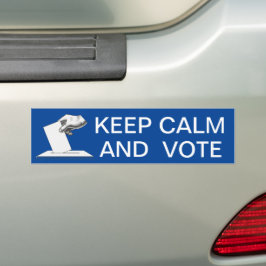 Adesivo Para Carro Acalme-se e vote 2026
