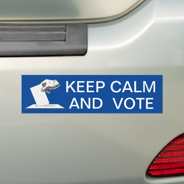 Adesivo Para Carro Acalme-se e vote 2026 (No carro)