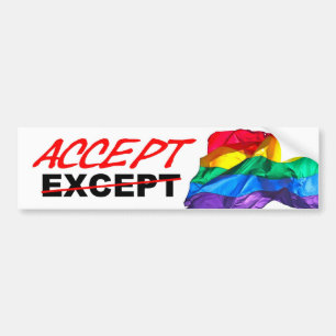 Adesivo Para Carro Aceite a homossexualidade