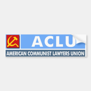 Adesivo Para Carro ACLU: União Americana de Advogados Comunistas