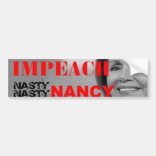 Adesivo Para Carro Acuse Nancy Pelosi desagradável desagradável