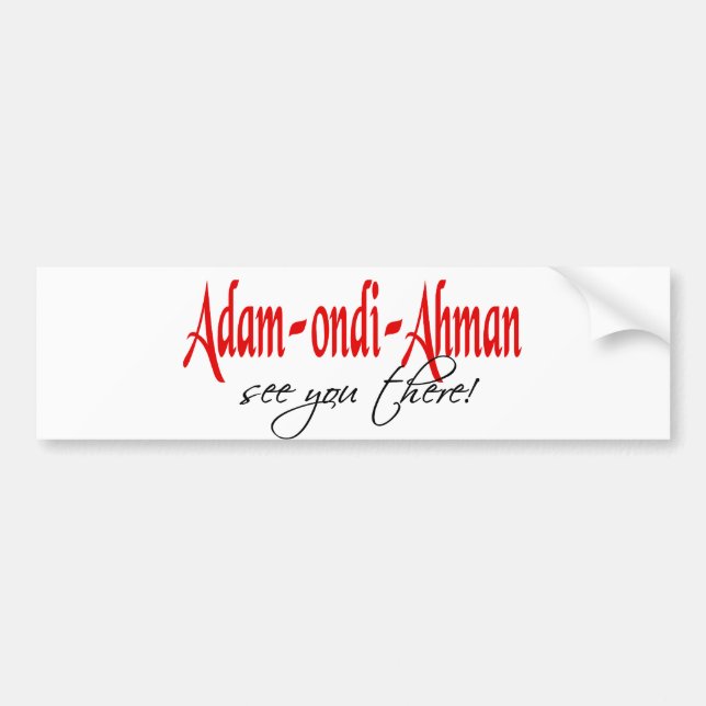 Adesivo Para Carro Adam Ondi Ahman (Frente)