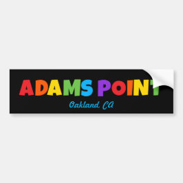Adesivo Para Carro Adams Point / Fairyland Bumper Sticker