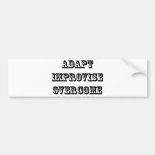 Adesivo Para Carro Adaptar-Improvisar-Supere