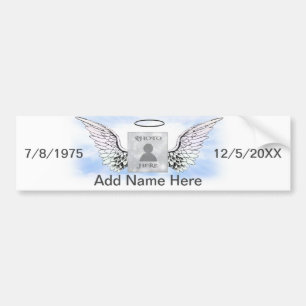 Adesivo Para Carro Adicionar Foto Asas Memoriais