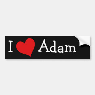 Adesivo Para Carro Adoro Adam