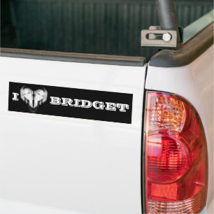 Adesivo Para Carro Adoro Bridget Bumper Sticker