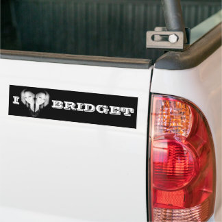 Adesivo Para Carro Adoro Bridget Bumper Sticker