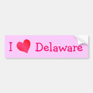 Adesivo Para Carro Adoro Delaware