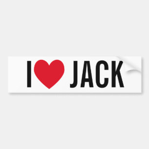 Adesivo Para Carro Adoro Jack Bumper Sticker