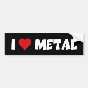 Adesivo Para Carro Adoro Metal